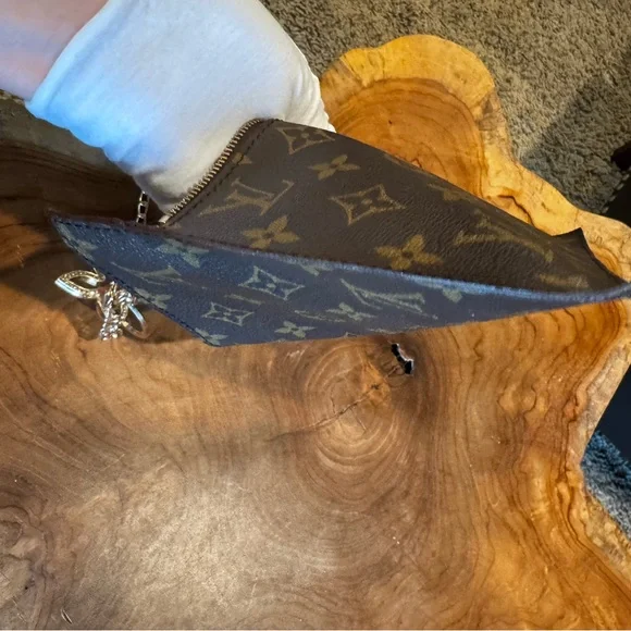 Louis Vuitton Monogram Insert Pouch (Randonne) Purse Brown/converted Crossbody - Picture 6 of 12